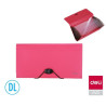 CARPETA FUELLE RECIBO 12B OPACO ROJO FUCSIA DELI EB41042 UNIDAD