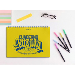 RUBIO CUADERNO DE LETTERING TAPA ENTELADA ISBN 9788417427719