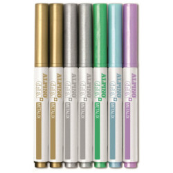 ROTULADOR ALPINO CREA METALIX C/7 COLORES AR000134