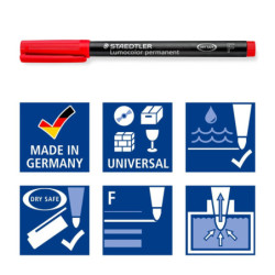 ROTULADOR STAEDTLER LUMOCOLOR FINO NEGRO 318 C/10U