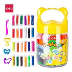 PLASTILINA DELI SET BOTE 280G ED75286 UNIDAD