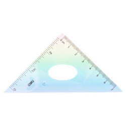 REGLA JUEGO DELI MINI 15CM 4 PZAS REGLA CON LUPA EH652 UNIDAD