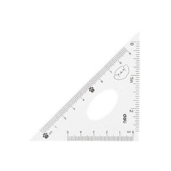 REGLA JUEGO DELI MINI 15CM 4 PZAS REGLA CON LUPA EH657 TRANSPARENTE UNIDAD