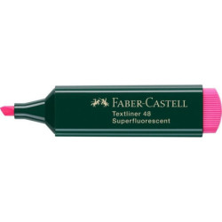 MARCD.FLUOR FABER-CASTELL TEXTLINER 48 ROSA C/10U