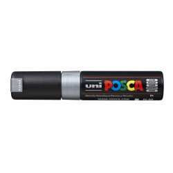 MARCADOR UNI-BALL POSCA PC-8K BISEL GRUESO 8MM PLATA -26-