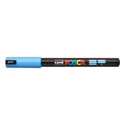MARCADOR UNI-BALL POSCA PC-1MR PUNTA EXTRA FINA 0,7MM AZUL CLARO -8-