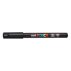 MARCADOR UNI-BALL POSCA PC-1MR PUNTA EXTRA FINA 0,7MM NEGRO -24-