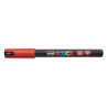 MARCADOR UNI-BALL POSCA PC-1MR PUNTA EXTRA FINA 0,7MM ROJO -15-
