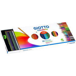 LAPIZ GIOTTO STILNOVO 50 COLORES ESTUCHE CARTON 257300 FILA