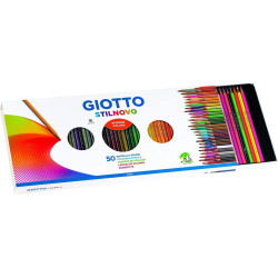 LAPIZ GIOTTO STILNOVO 50 COLORES ESTUCHE CARTON 257300 FILA