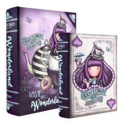 SET 2 CAJAS ALMACENAJE CON FORMA LIBRO GORJUSS "A LITTLE MORE TEA" 411GJ10 17*13 SAFTA22