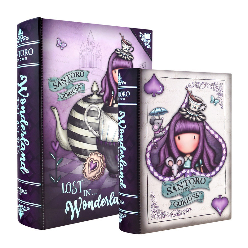 SET 2 CAJAS ALMACENAJE CON FORMA LIBRO GORJUSS "A LITTLE MORE TEA" 411GJ10 17*13 SAFTA22