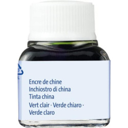 TINTA CHINA PELIKAN 523 FRASCO VERDE CLARO Nº6