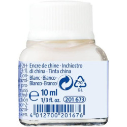 TINTA CHINA PELIKAN 523 FRASCO BLANCO Nº18