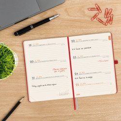 AGENDA TEXTURA M4 SVH 2026 ROJO+ FINOCAM26 881743026 124 X 16 X 174 MM