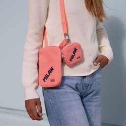 BOLSO PEQUEÑO BANDOLERA MILAN 430 SINCE 1918 ROSA 62103SNCP