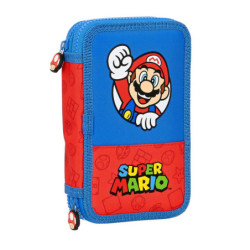 PLUMIER DOBLE PQÑO 28 PCS SUPER MARIO SAFTA22 VAC 412108854
