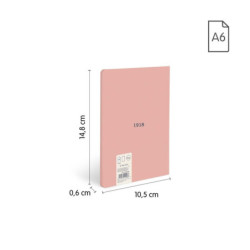 LIBRETA A6 MILAN ENCOLADA 48H LISO 95G 430 SINCE 1918 ROSA 57261G48P UNIDAD