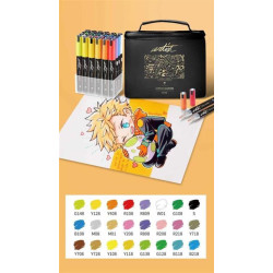 ESTUCHE ARTIST 24 MARCADORES ACRILICOS SURTIDOS ALEX BOG AB-0624