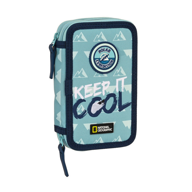 ESTUCHE CREMA DOBLE PEQ 28 PCS RECICLABLE NATIONAL GEOGRAPHIC "BELOW ZERO" 412109854 19,5*12,5 SAFTA