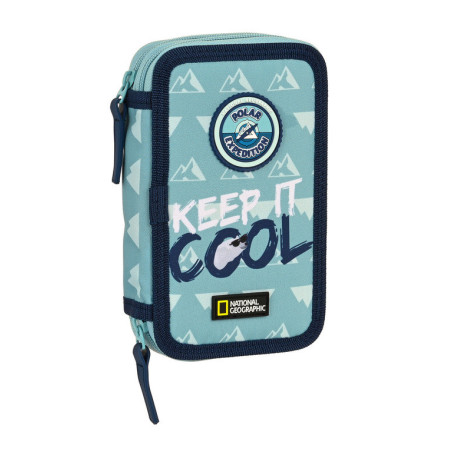 ESTUCHE CREMA DOBLE PEQ 28 PCS RECICLABLE NATIONAL GEOGRAPHIC "BELOW ZERO" 412109854 19,5*12,5 SAFTA