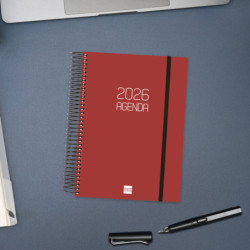 AGENDA OPAQUE E10 1DP 2026 BURDEOS+ FINOCAM26 742917426 175 X 29 X 212 MM