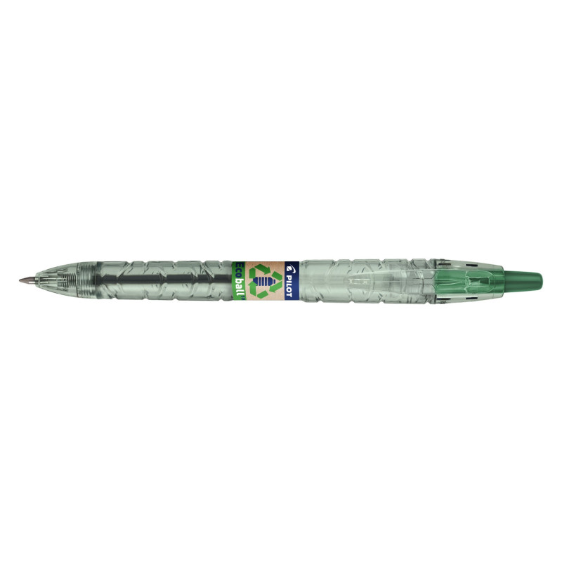 BOLIGRAFO RETRÁCTIL ECOBALL BASE ACEITE 1.0 MM VERDE PILOT