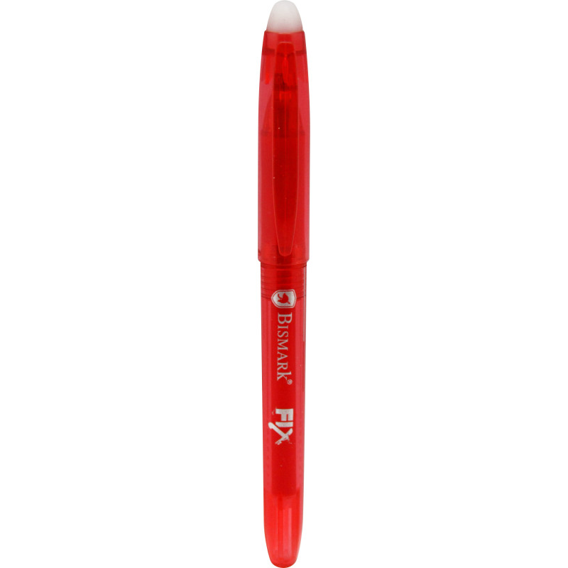 BOLIGRAFO BORRABLE C/CAPUCHON BISMARK ROJO.0.7mm