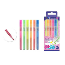 ROTULADORES ACRILICOS GLITTER PARTY SET BISMARK 6U 331343 POESSA BLISTER