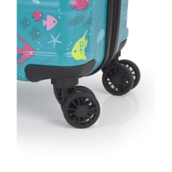 SET DE MALETA DE CABINA,  MEDIANA Y NECESER GABOL ACQUA GABOL25 235720018 TIENE DOS TAMAÑOS DIFERENT