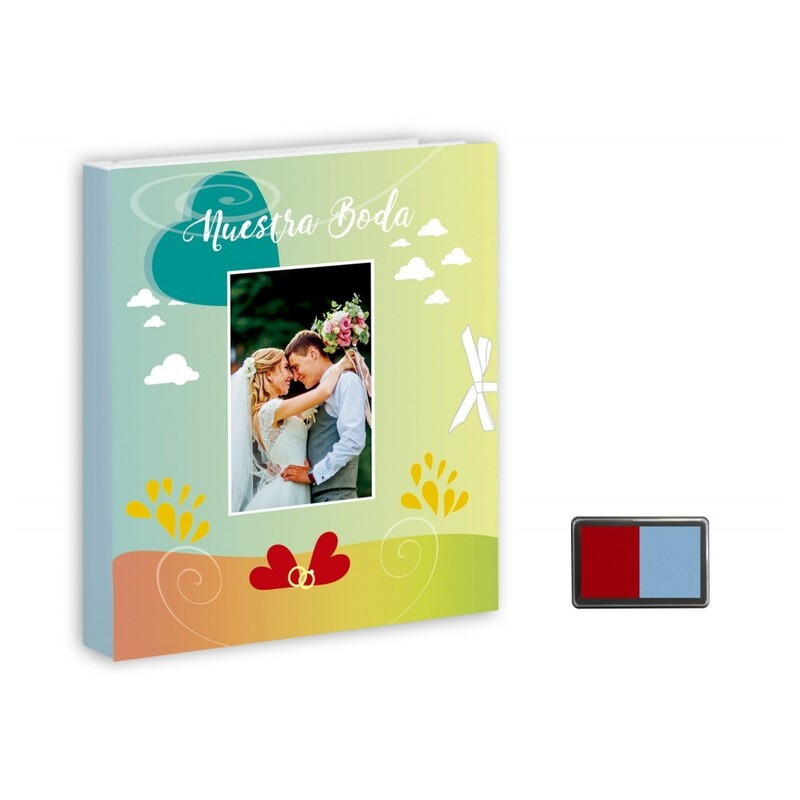LIBRO NUESTRA BODA (LIBRO + TAMPON 2 COLORES) ARGU 43247