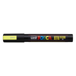 MARCADOR UNI-BALL POSCA PC-5M PUNTA REDONDA 1,8-2,5MM FLUOR AMARILLO -F2-