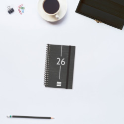 AGENDA YEAR E3 SVH 2026 NEGRO+ FINOCAM26 741426026 85 X 14 X 127 MM
