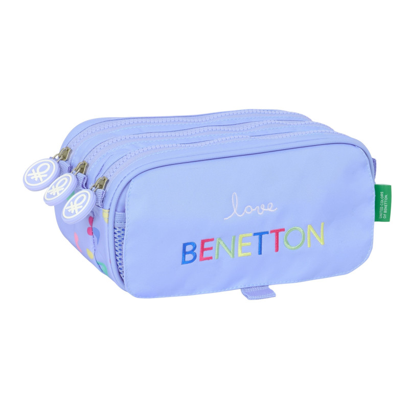PORTATODO TRIPLE BIG BENETTON "LILA" SAFTA25 ENERO 812551710