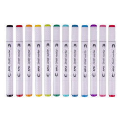 ROTULADORES DOBLE PUNTA STREET MARKER COLORES SURTIDOS 12U. 18432 APLI (1U)