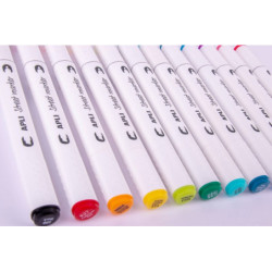 ROTULADORES DOBLE PUNTA STREET MARKER COLORES SURTIDOS 12U. 18432 APLI (1U)