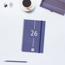 AGENDA YEAR E5 SVH 2026 AZUL+ FINOCAM26 741441026 125 X 14 X 181 MM