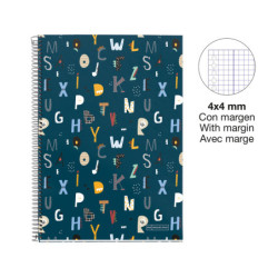 CUAD.ESC.Fº 80 CL.C/MARG ABC MIQUELRIUS23 MR45214