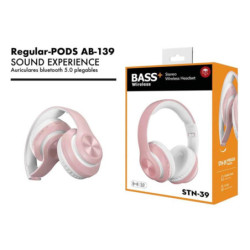 AURICULARES ALEX BOG BLUETOOTH DIADEMA BASS+ 4 COLORES AB-139