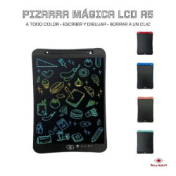 PIZARRA MAGICA LCD C/LAPIZ ALEX BOG LUMINOSA A-5 AB-0338 5 COLORES