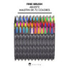ROTULADOR PROFESIONAL DOBLE PUNTA PINCEL / 0,4MM 72 COLORES SURTIDOS AB-0572