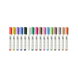 ROTULADOR ACRILICO PUNTA PINCEL PROFESIONAL 16 COLORES SURTIDOS AB-0651