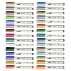 ROTULADOR ACRILICO PUNTA PINCEL PROFESIONAL 30 COLORES SURTIDOS AB-0652