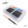 ROTULADOR ACRILICO PINCEL ALEX BOG LIQUID BRUSH MALETA REGALO 12 COLORES AB-0664