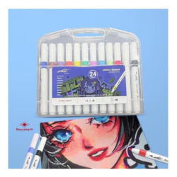 ESTUCHE MALETIN ACRILICOS PRIME PRICE 24 COLORES ALEX BOG AB-0691