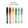 EXPOSITOR 36 BOLIGRAFOS TOP SECRET TINTA INVISIBLE UV 6 COLORES ALEX BOG ESI-0636