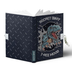 DIARIO A5 168H.C/CANDADO T REX MOOD ALEX BOG HS-1021