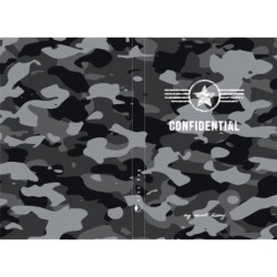 DIARIO A5 168H.C/CANDADO CONFIDENTIAL GREY ALEX BOG HS-1089