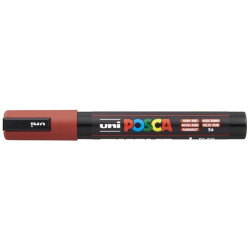 MARCADOR UNI-BALL POSCA PC-5M PUNTA REDONDA 1,8-2,5MM ROJO RUBI -56- 262543000