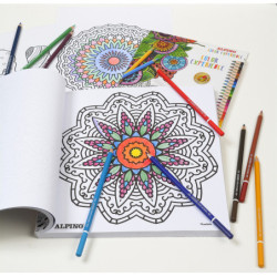 JUEGO ALPINO COLOR 24 LAPICES + 120 MANDALAS AL00250